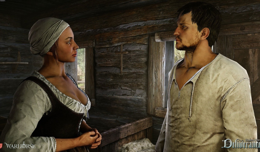 Мужчина и женщина персонажи игры Kingdom Come Deliverance 2017 