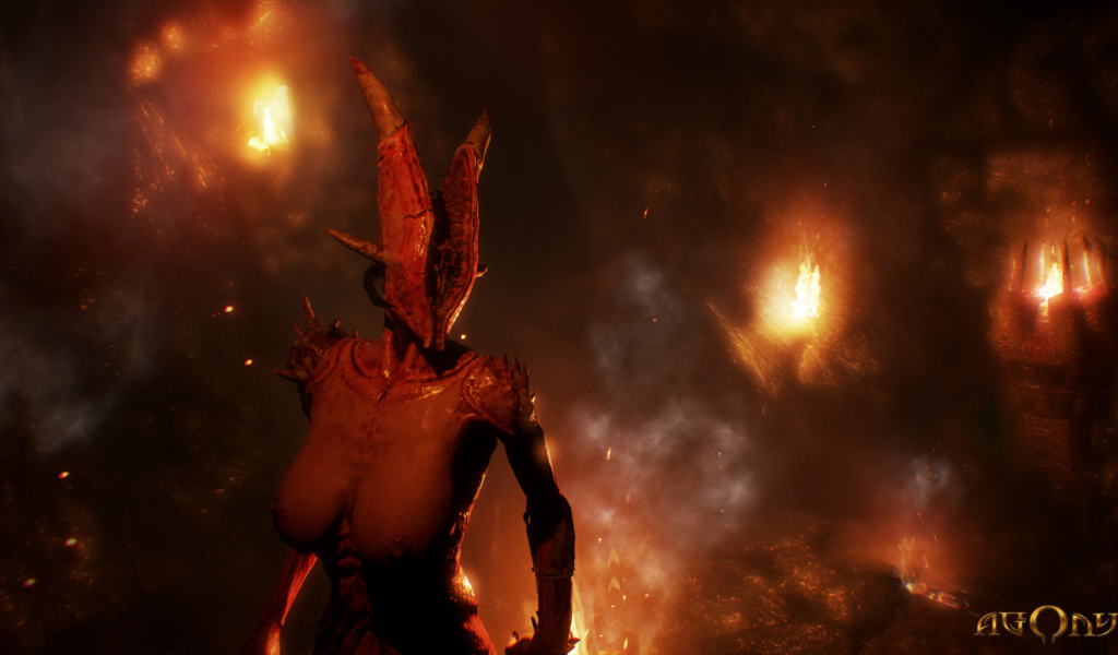 Красная богиня персонаж игры Agony 