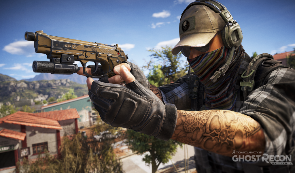 Парень с оружием персонаж игры Tom Clancy's Ghost Recon Wildlands 