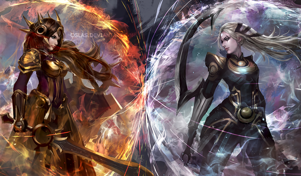 Воины Диана и Леона персонажи игры Лига легенд 