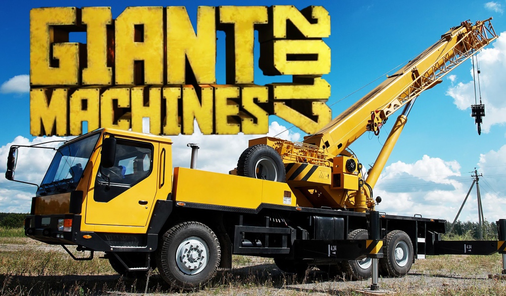 Желтый автокран игра Giant Machines 2017 