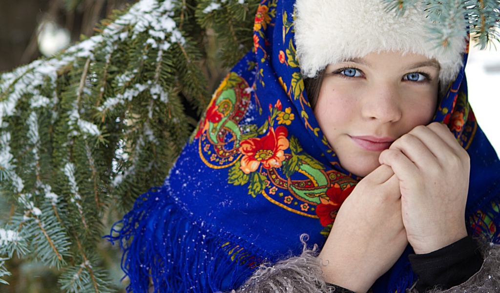 Русская красавица наряд на Масленицу 