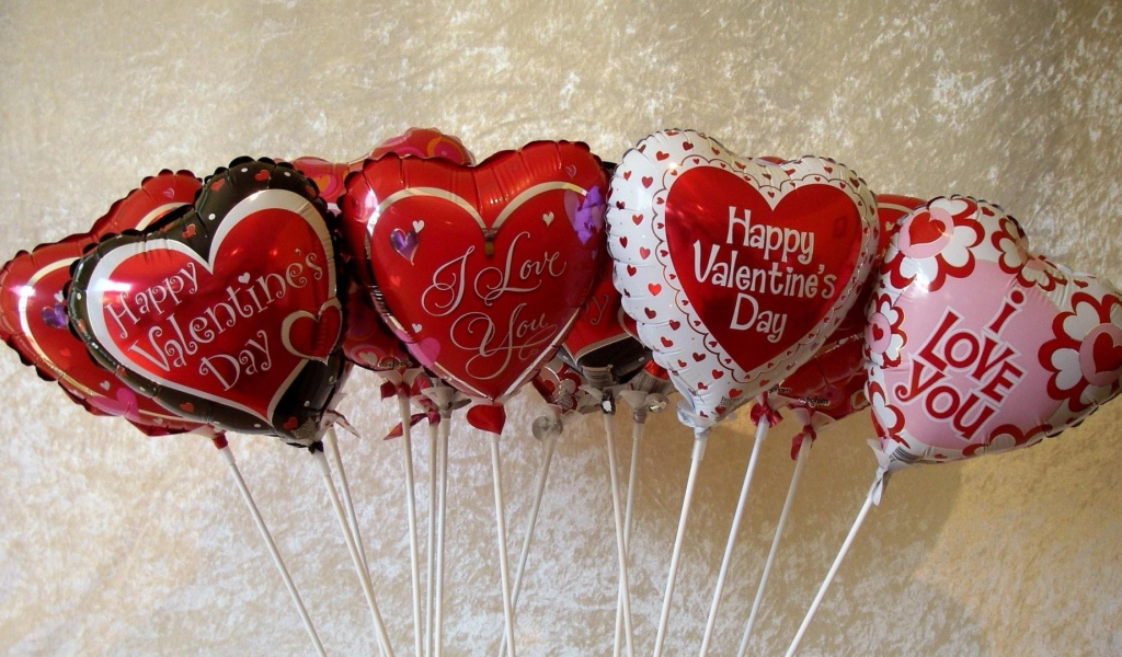 Воздушные шарики на День Всех Влюбленных 