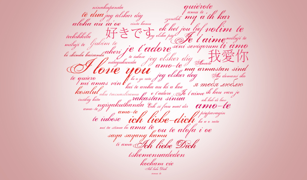 Сердце с признаниями в любви 