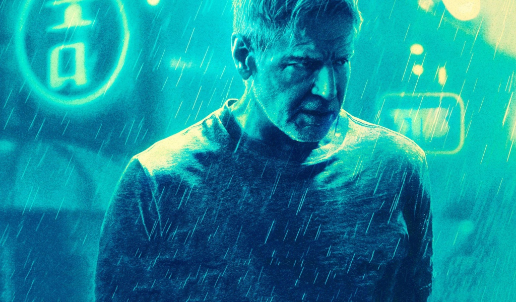 Актер Харрисон Форд в фильме  Бегущий по лезвию 2049, 2017 года