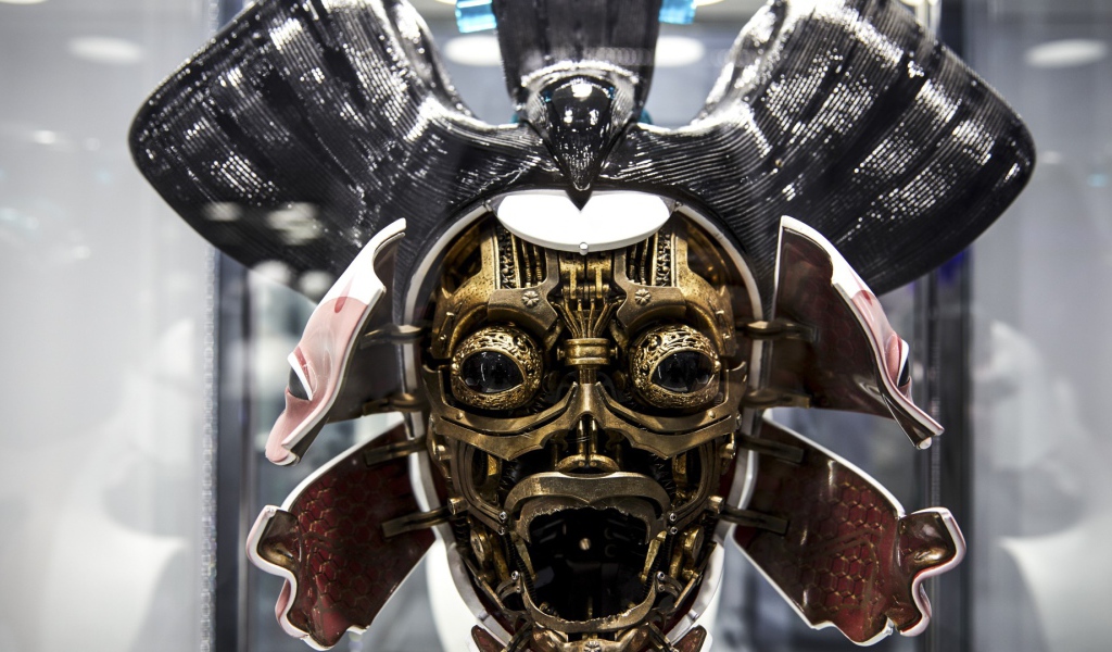 Железная маска Гейша фильм Призрак в доспехах 2017 