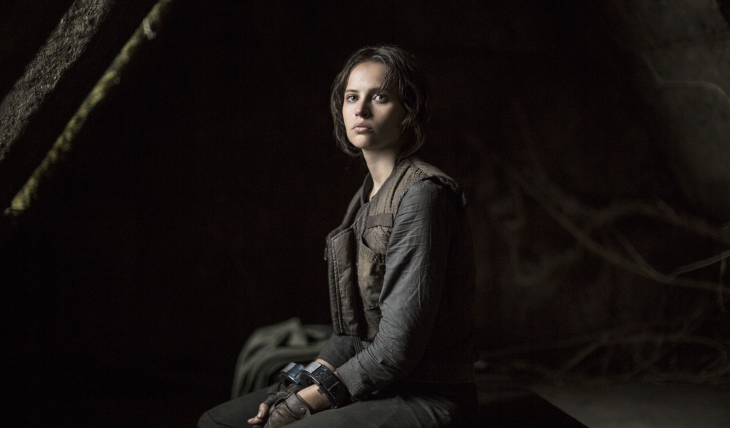 Джин Эрсо в наручниках фильм Изгой-один. Звёздные войны Истории 