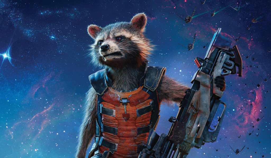 Реактивный Енот персонаж фильма Стражи галактики 2 