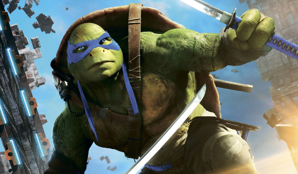 Леонардо персонаж фильма Черепашки-ниндзя 2 