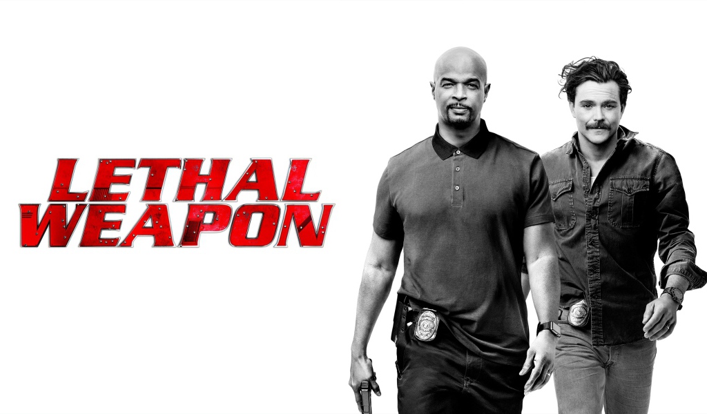 Постер нового сериала Смертельное оружие, 2017 на белом фоне