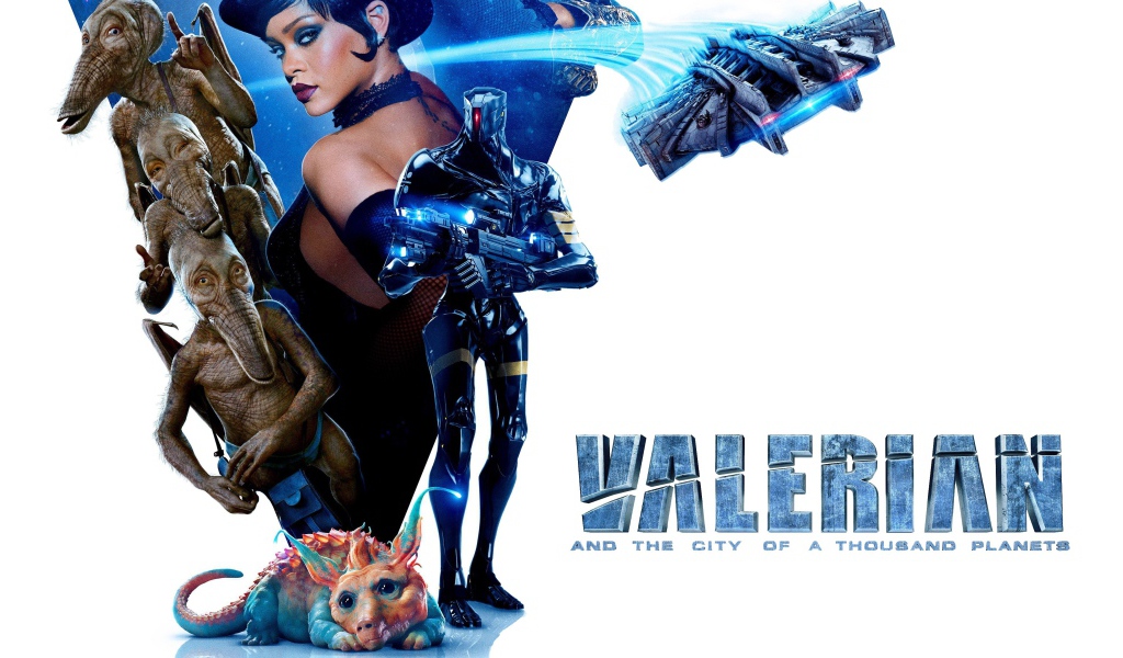 Певица Рианна персонаж Баббл в фильме Валериан и город тысячи планет, 2017 