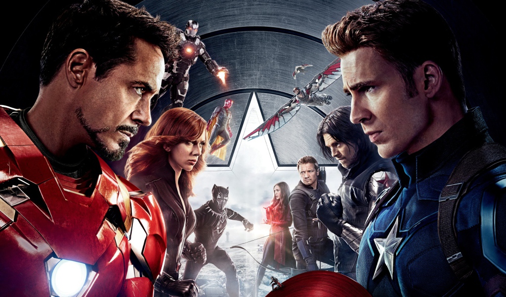 Супер герои из фильма Первый мститель Противостояние 