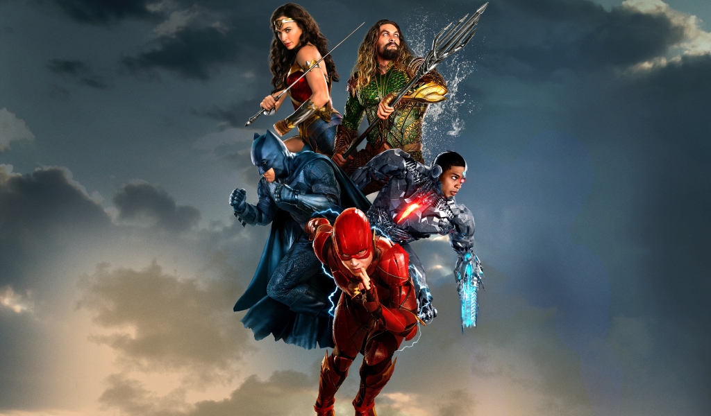 Супергерои фантастического фильма Лига справедливости, 2017