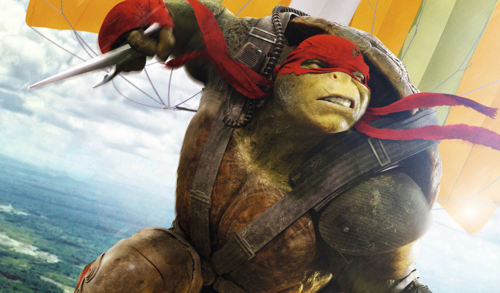 Черепашка Рафаэль персонаж фильма Черепашки-ниндзя 2 