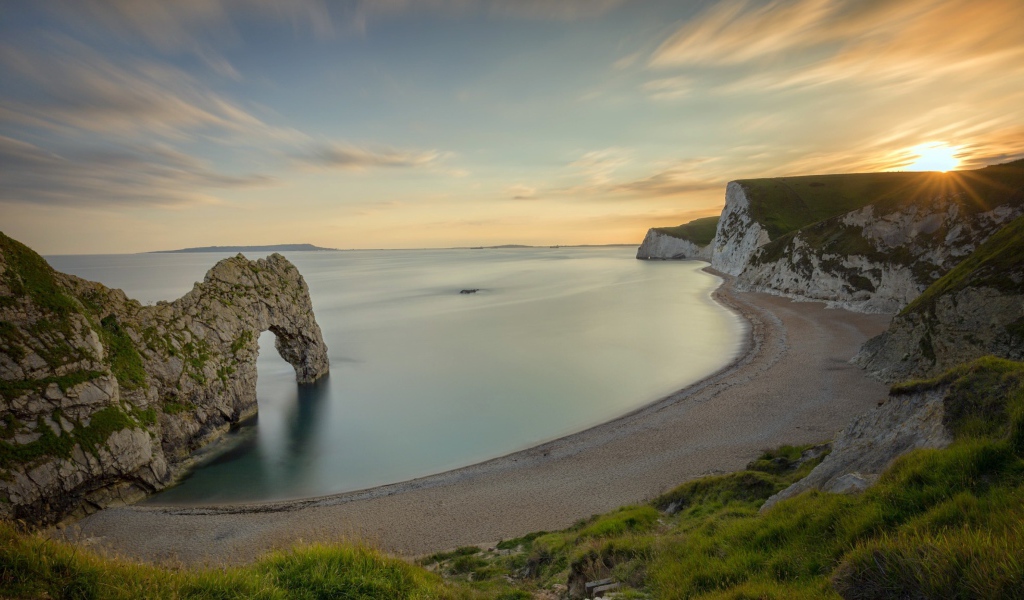 Арка Дердл-Дор на закате солнца