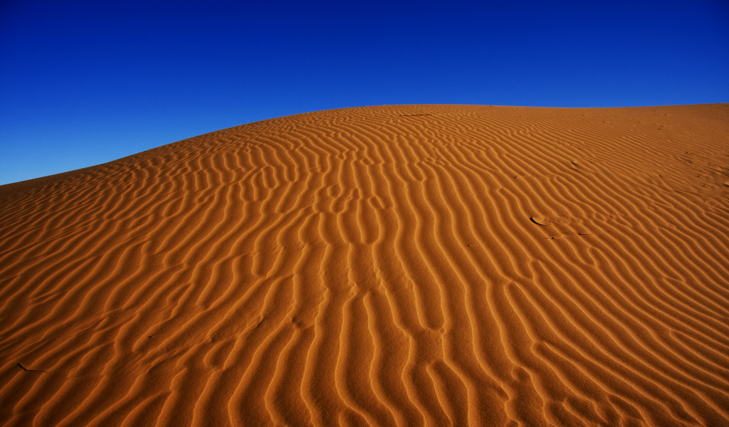 Пустыня Сахара под красивым голубым небом