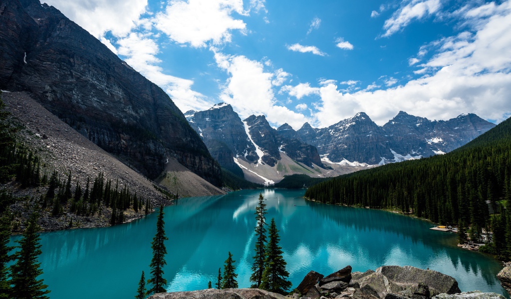 Ледниковое озеро Морейн, Канада 