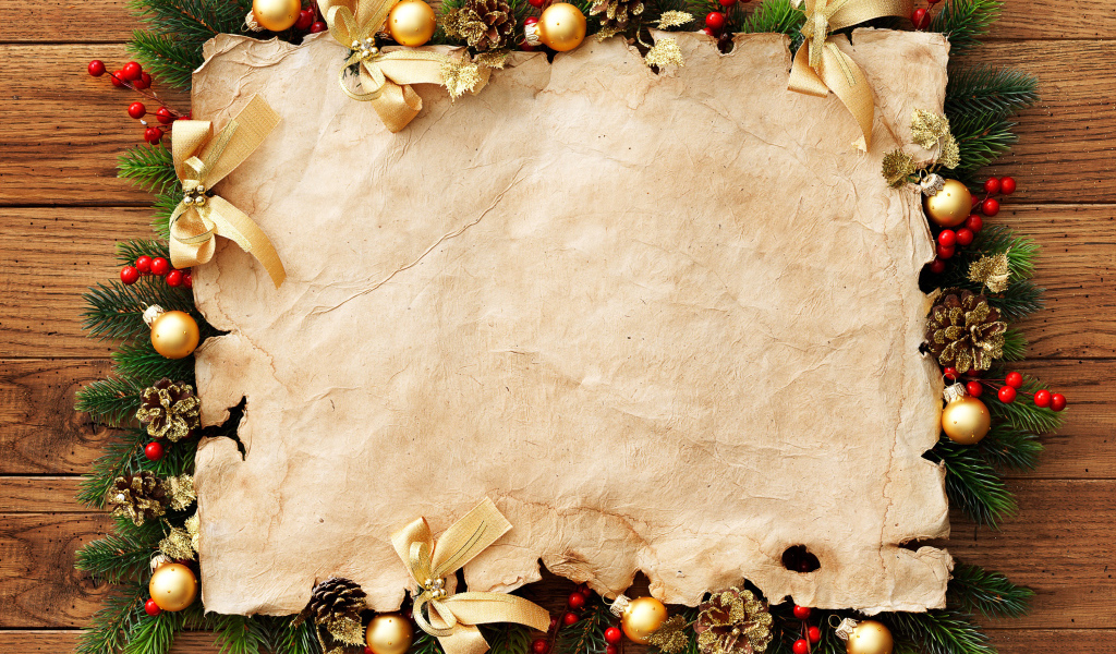 Шаблон поздравительной новогодней открытки