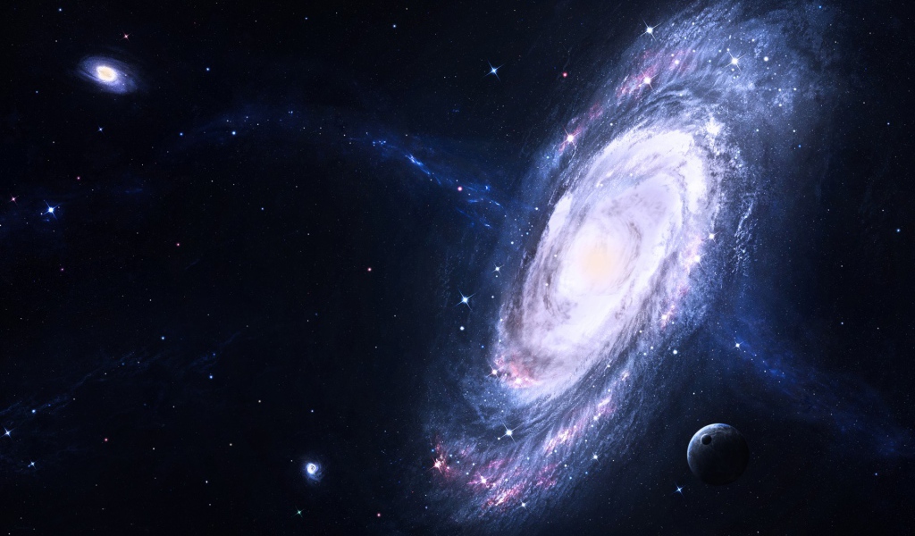 Спиральная звездная галактика 