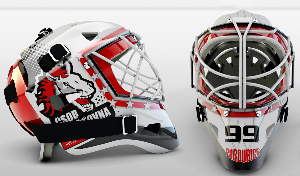 Хоккейный вратарский шлем 