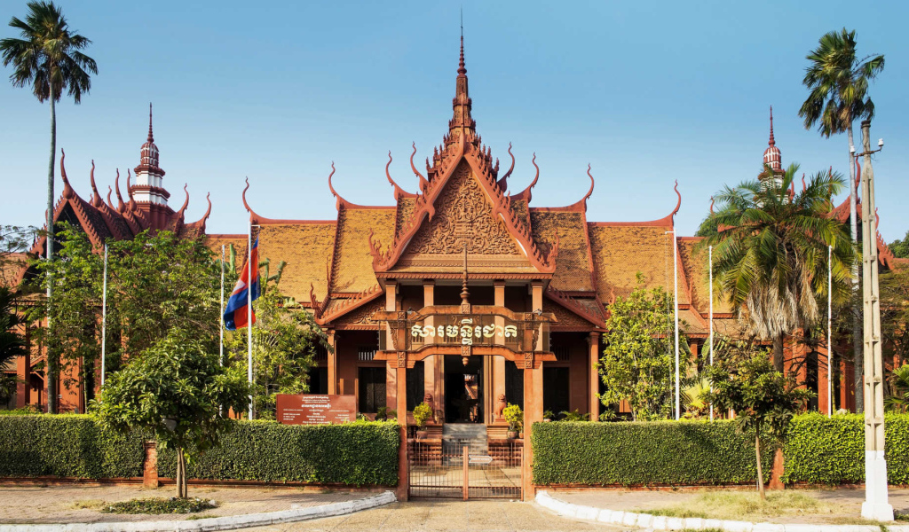 Музей  в городе Пномпень, Камбоджа 