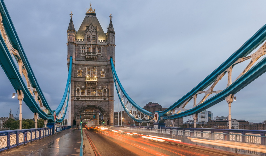 Висячий Тауэрский мост, Лондон. Великобритания 