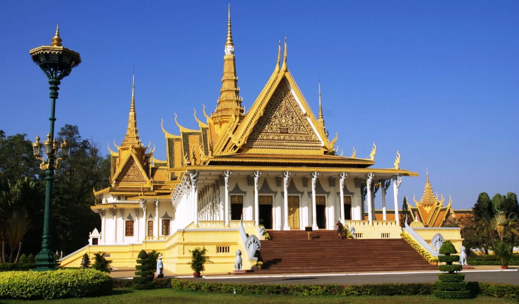 Королевский дворец в Пномпене, Камбоджа 