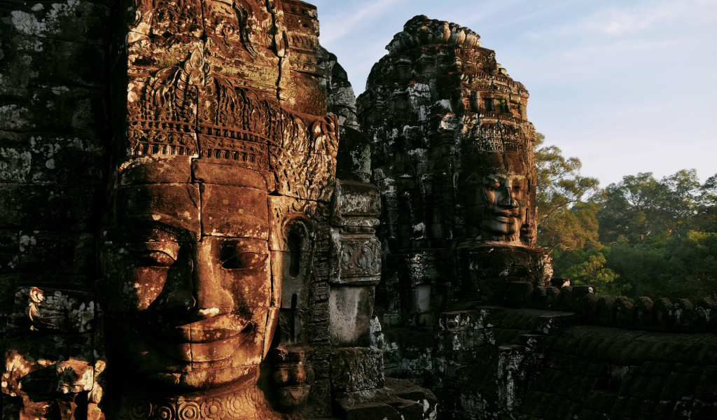 Развалины старого храма, Камбоджа 