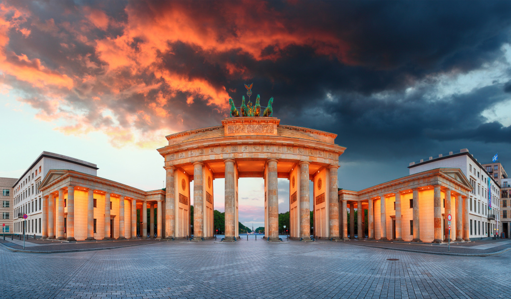 Бранденбургские ворота, Берлин. Германия 