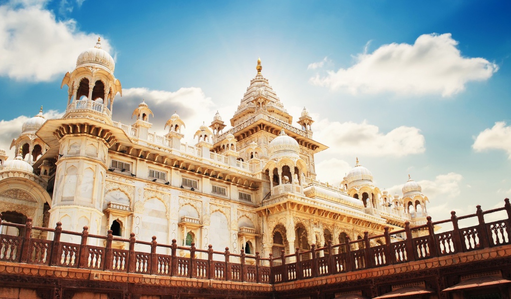 Мавзолей Jaswant Thada, город Джодхпур, Индия 