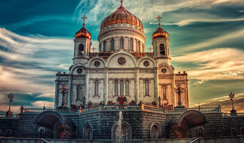Кафедральный собор храм Христа Спасителя, Москва. Россия 