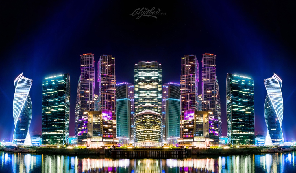 Ночная Москва, Россия 