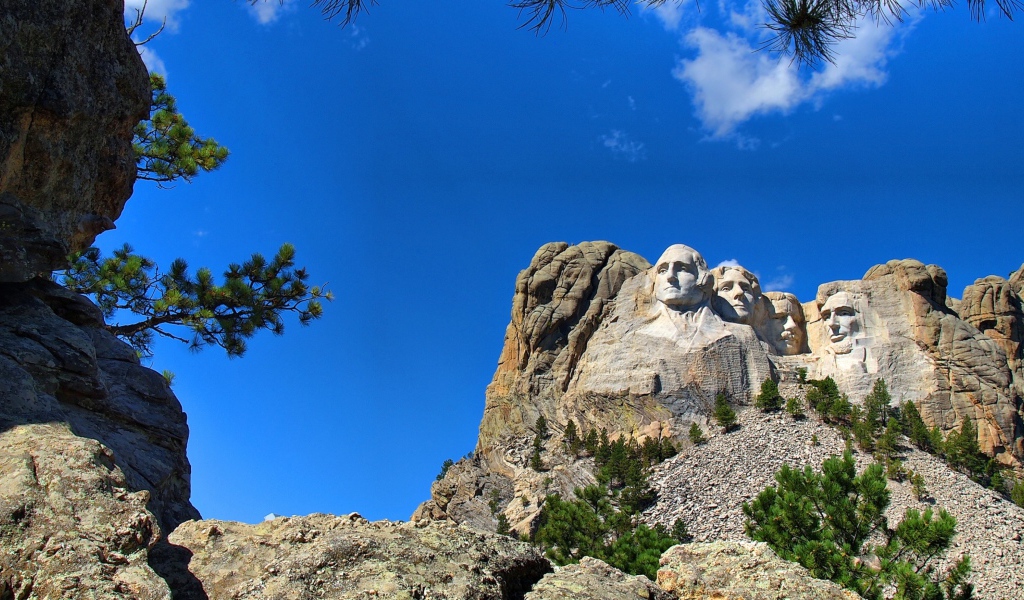 Гора Рашмор с лицами президентов, США 