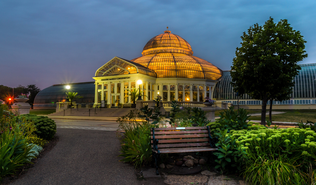 Ботанический сад Marjorie McNeely Conservatory, Миннесота. США 