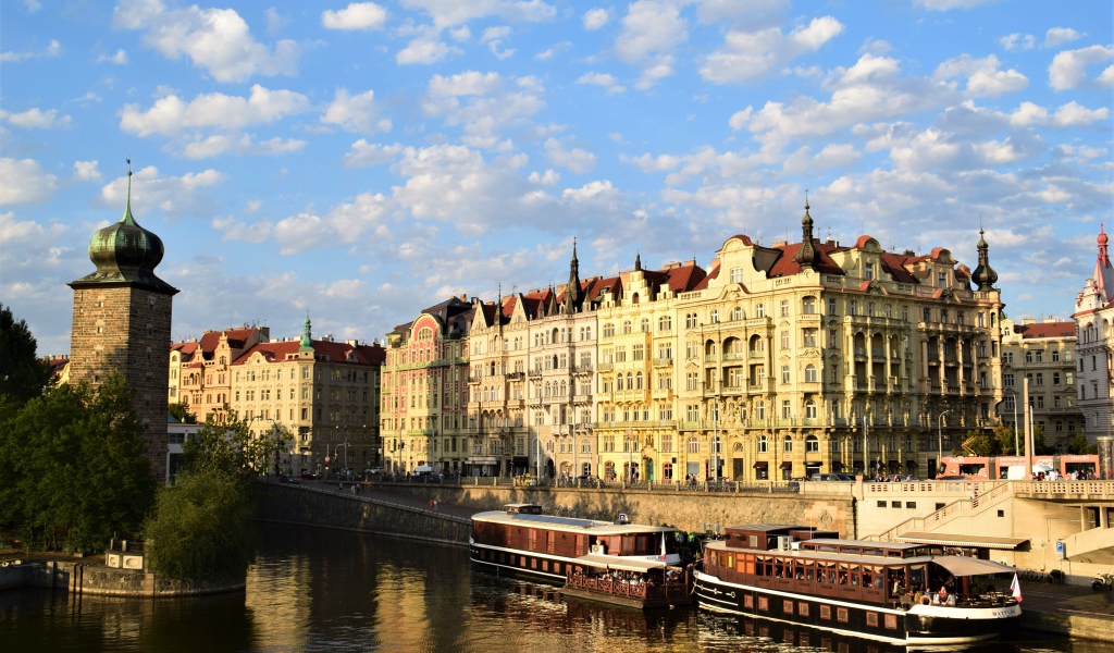 Старинная архитектура города Прага. Чехия