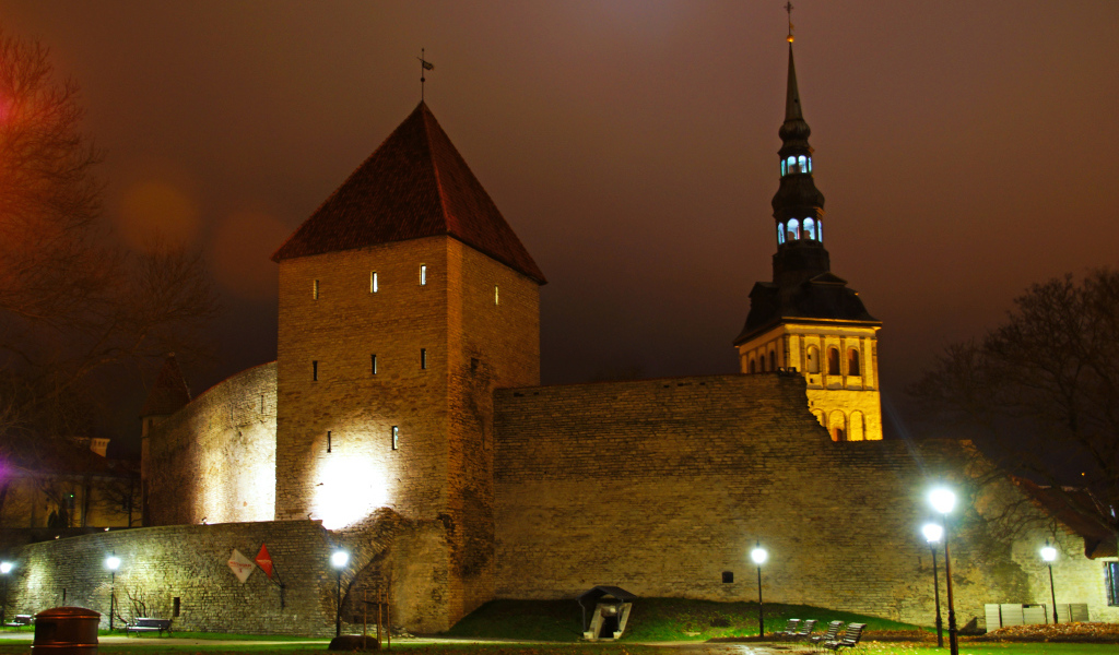 Вируские ворота средневековой крепости,  Таллинн. Эстония 