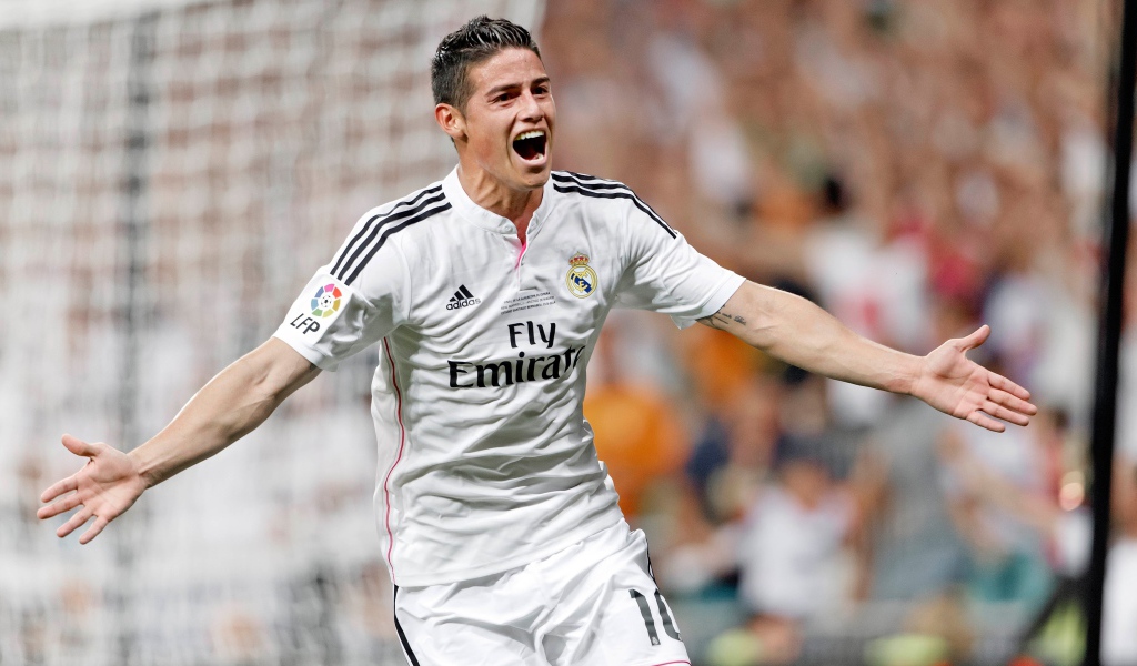 Хамес Родригес полузащитник клуба Реал Мадрид 