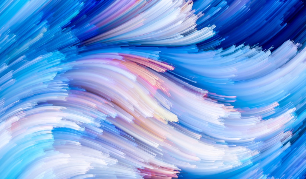 Абстрактные голубые волны