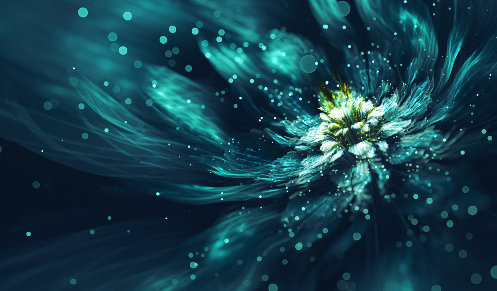 Красивый необычный фрактальный рисунок 3д графика