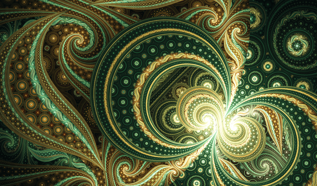 Красивый необычный фрактальный рисунок 