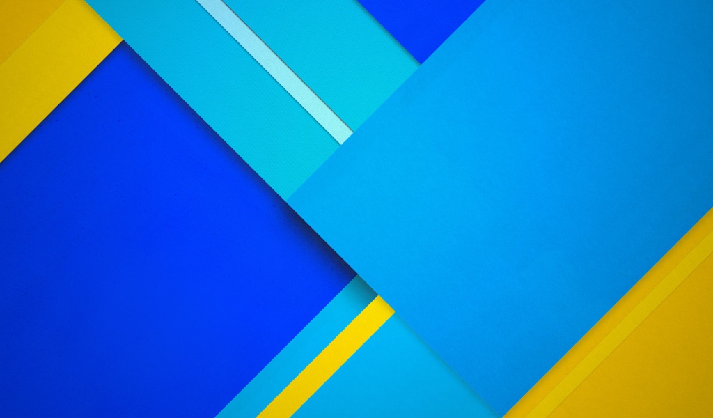 Голубые и желтые фигуры 3д графика