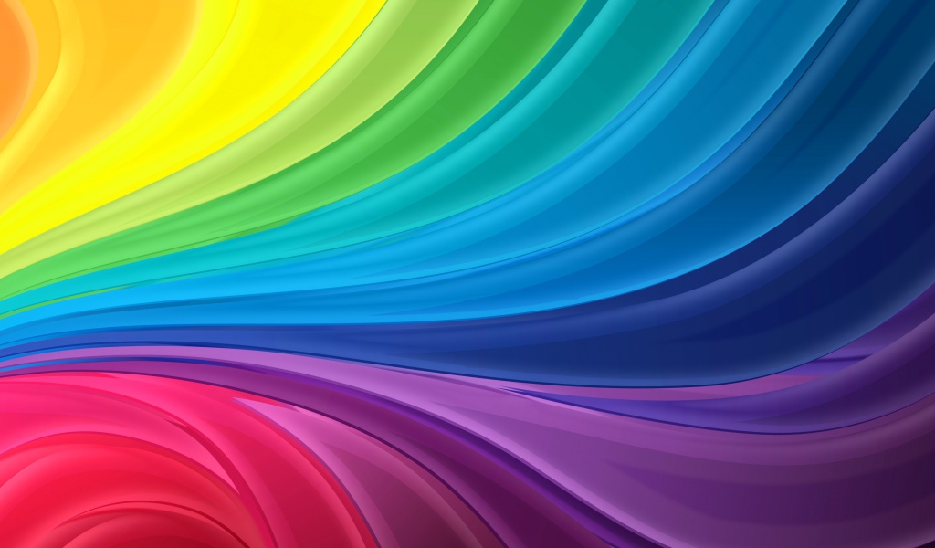 Разноцветные волны абстракция