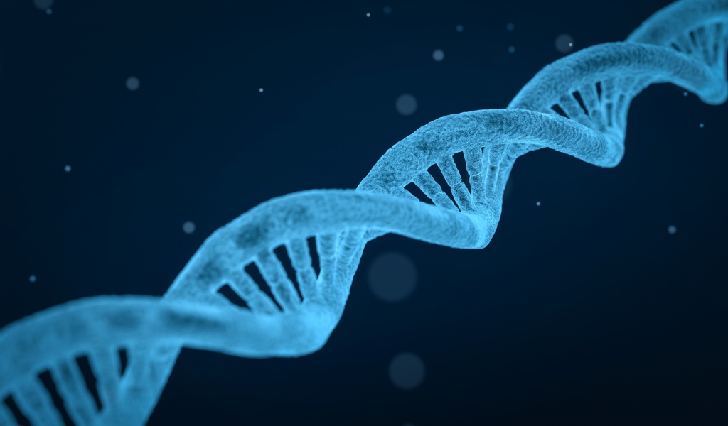 Голубая структура молекул ДНК