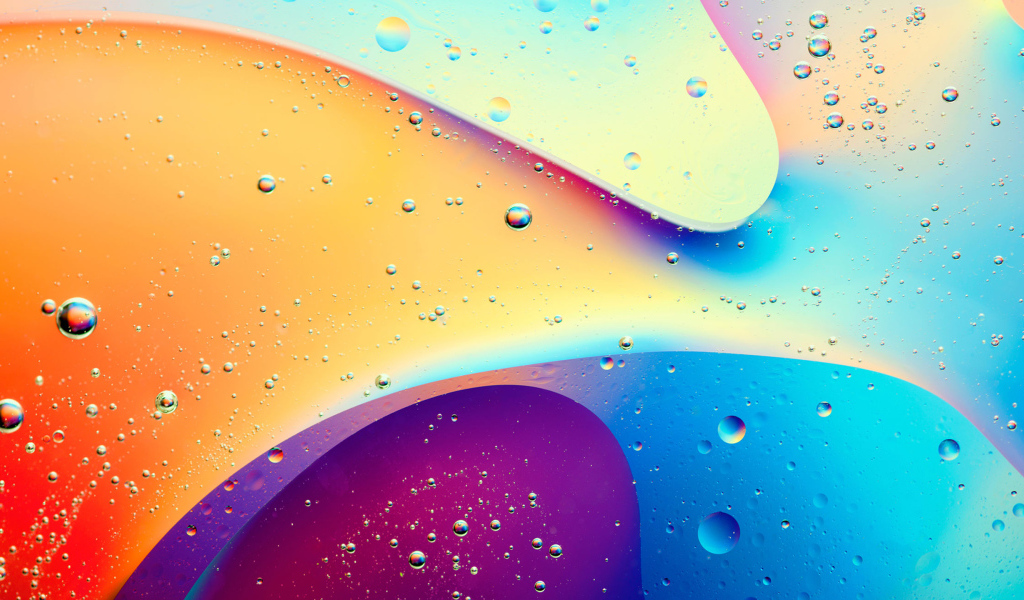 Water drops on a colorful background, 3d graphics