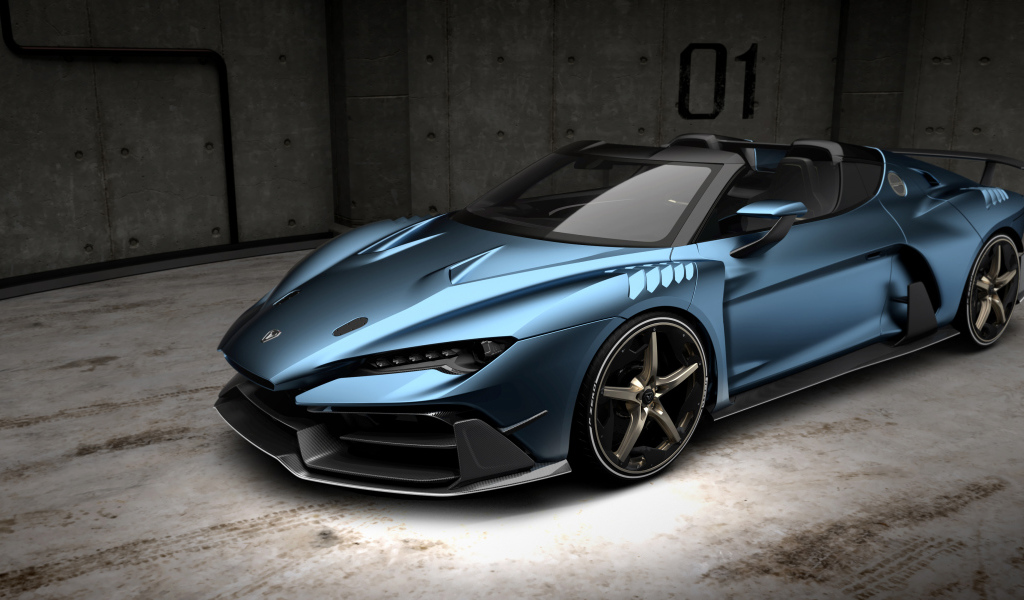 Красивый дорогой автомобиль Italdesign Zerouno 2018
