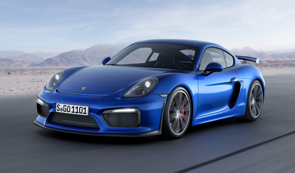 Быстрый синий автомобиль Porsche 911 GT3