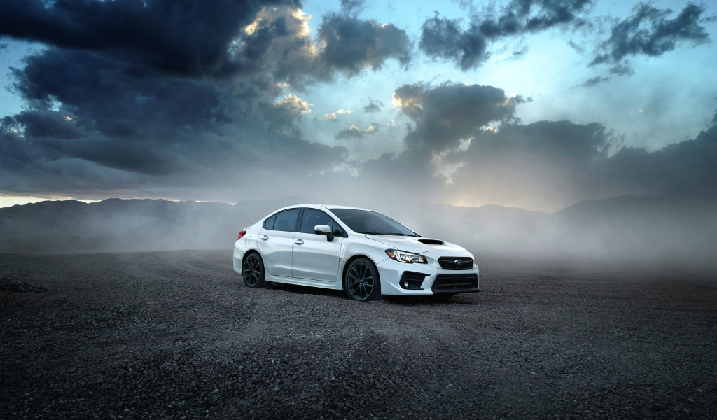 Белый новый автомобиль  Subaru WRX, 2018 
