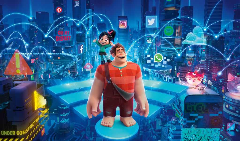 Персонажи мультфильма Ральф 2, 2018