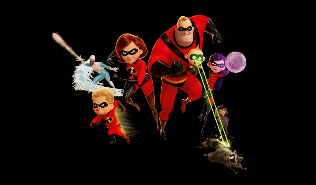 Персонажи мультфильма Суперсемейка 2, 2018