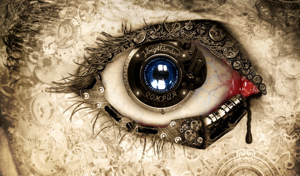 Глаз с механизмом часов